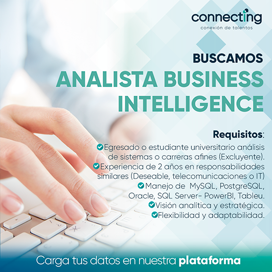 ANALISTA BUSINESS INTELLIGENCE