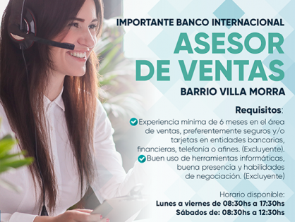 TELEMARKETER BANCARIO