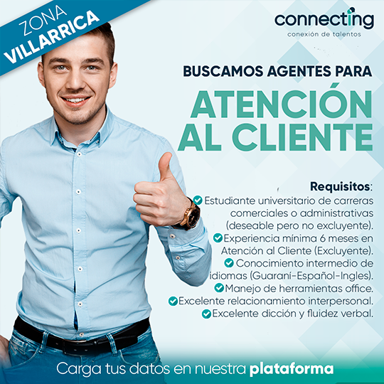 ATENCIÓN AL CLIENTE - VILLARRICA